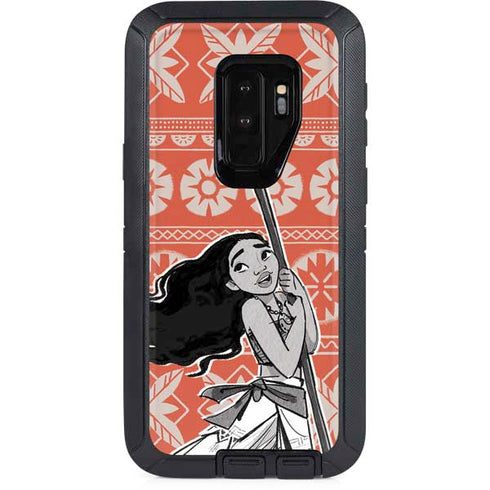 Disney Moana Character Tropical Print Art Otterbox Defender Galaxy Skin