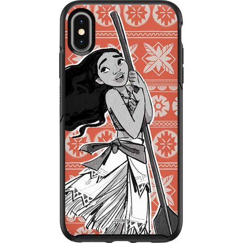 Disney Moana Character Tropical Print Art Otterbox Symmetry iPhone Skin