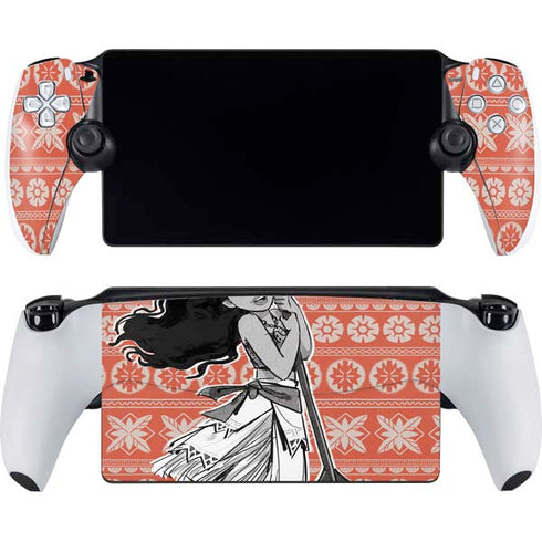 Disney Moana Character Tropical Print Art PlayStation Portal Remote Player Skin