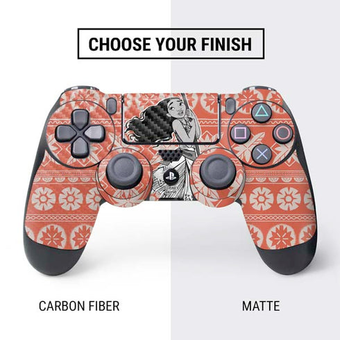 Disney Moana Character Tropical Print Art PS4 Controller Skin