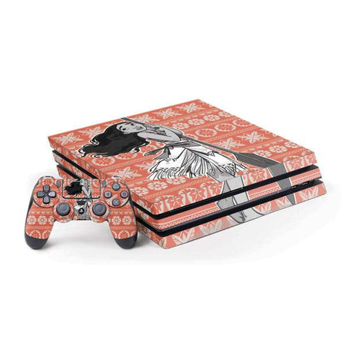 Disney Moana Character Tropical Print Art PS4 Pro Bundle Skin