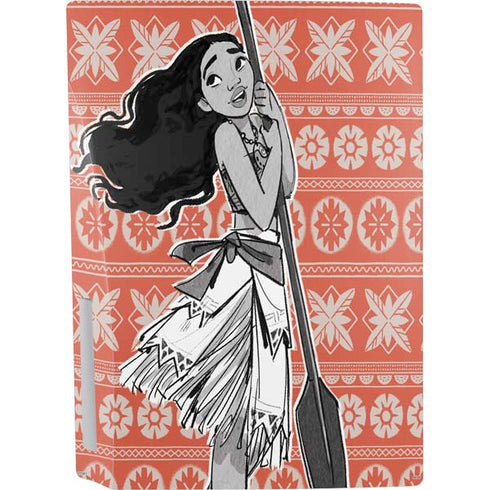 Disney Moana Character Tropical Print Art PS5 Console Skin
