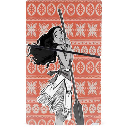 Disney Moana Character Tropical Print Art PS5 Slim Digital Edition Bundle Skin
