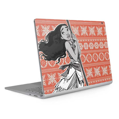 Disney Moana Character Tropical Print Art Surface Book 2 13.5in Skin