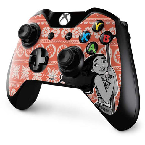Disney Moana Character Tropical Print Art Xbox One Controller Skin