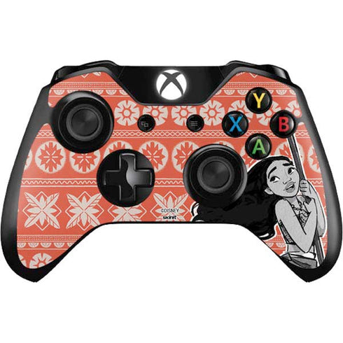 Disney Moana Character Tropical Print Art Xbox One Controller Skin