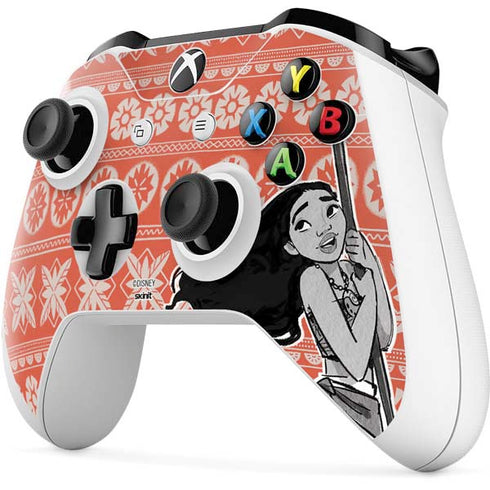 Disney Moana Character Tropical Print Art Xbox One S All-Digital Edition Bundle Skin