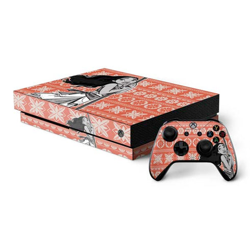 Disney Moana Character Tropical Print Art Xbox One X Bundle Skin