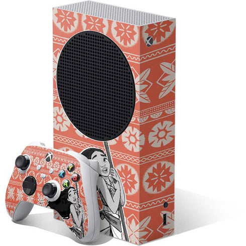 Disney Moana Character Tropical Print Art Xbox Series S Skins