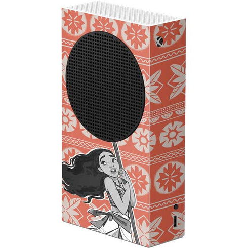 Disney Moana Character Tropical Print Art Xbox Series S Console Skin