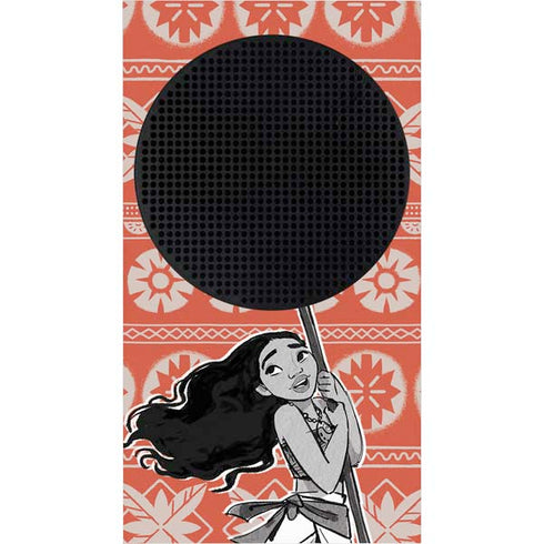 Disney Moana Character Tropical Print Art Xbox Series S Console Skin
