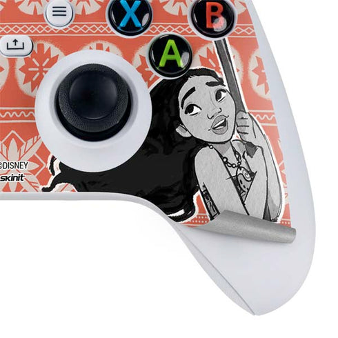 Disney Moana Character Tropical Print Art Xbox Series S Controller Skin