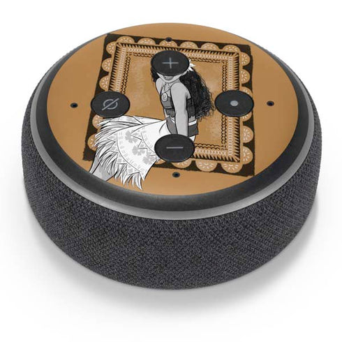 Disney Moana Winking Art Amazon Echo Dot Skin