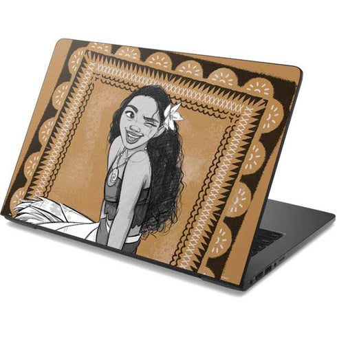 Disney Moana Winking Art Dell Chromebook Skin