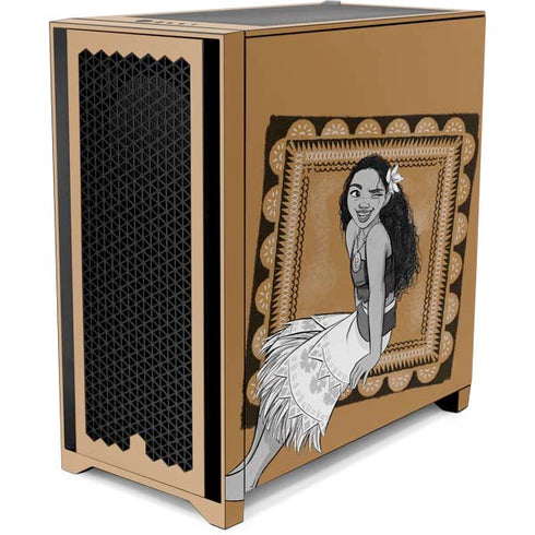 Disney Moana Winking Art Corsair 4000D Tempered Glass Mid-Tower ATX Case Skin
