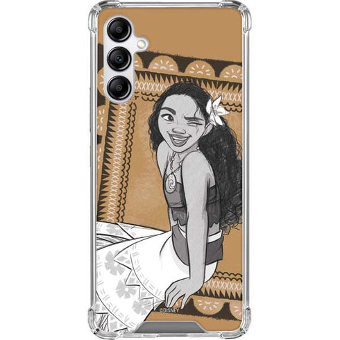 Disney Moana Winking Art Galaxy A14 5G Clear Case
