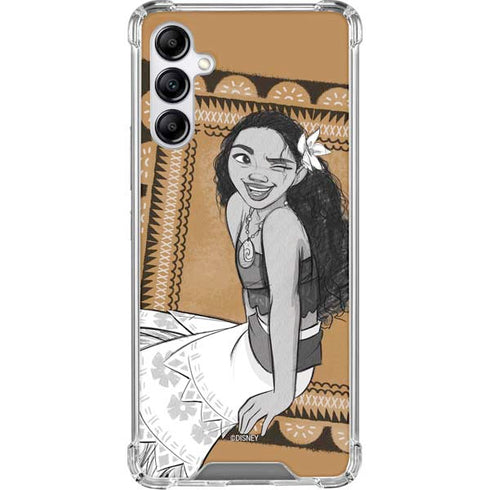 Disney Moana Winking Art Galaxy A15 5G Clear Case