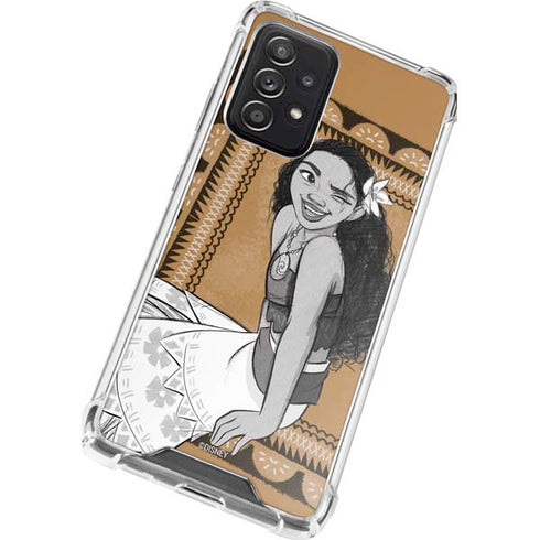 Disney Moana Winking Art Galaxy A52 5G Clear Case