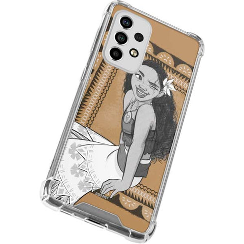 Disney Moana Winking Art Galaxy A53 5G Clear Case