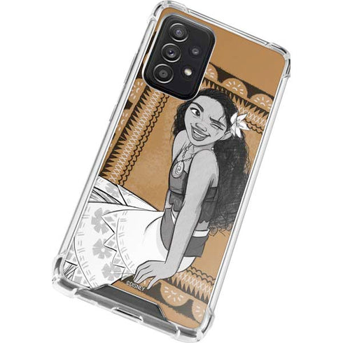 Disney Moana Winking Art Galaxy A72 5G Clear Case