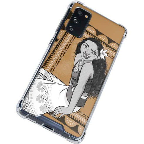 Disney Moana Winking Art Galaxy S20 FE Clear Case