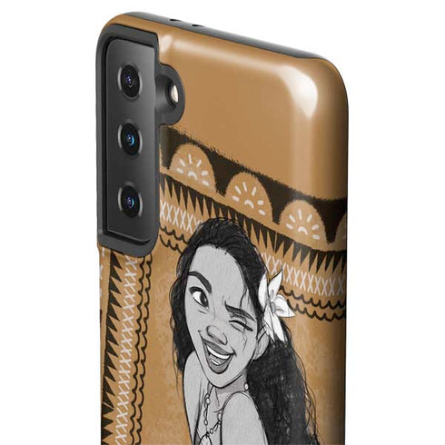 Disney Moana Winking Art Galaxy S21 FE Pro Case