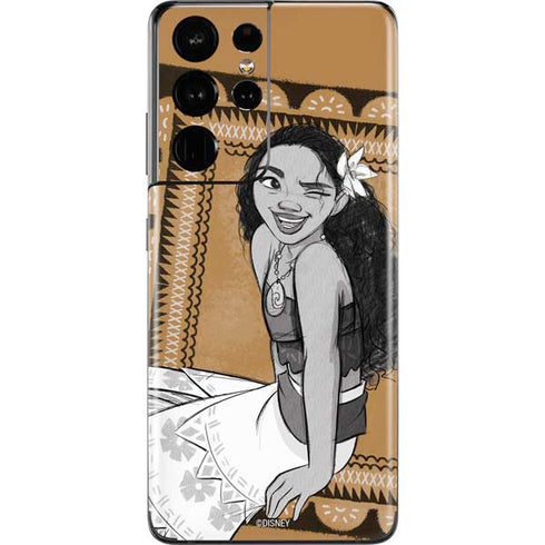 Disney Moana Winking Art Galaxy S21 Ultra 5G Skin