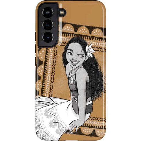 Disney Moana Winking Art Galaxy S22 Plus Pro Case