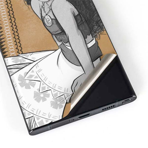 Disney Moana Winking Art Galaxy S22 Ultra Skin