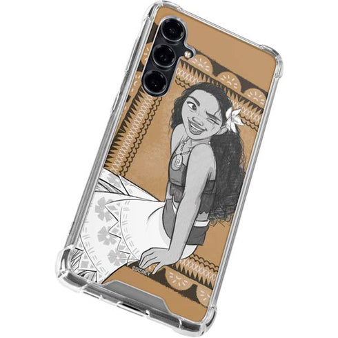 Disney Moana Winking Art Galaxy S23 FE Clear Case