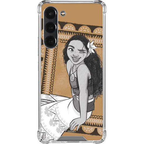 Disney Moana Winking Art Galaxy S23 Plus Clear Case