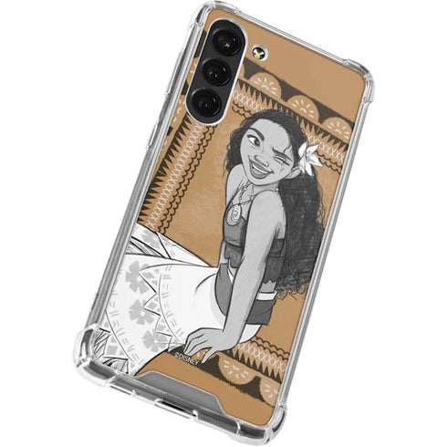 Disney Moana Winking Art Galaxy S23 Plus Clear Case