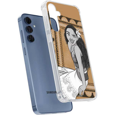 Disney Moana Winking Art Galaxy S24 Clear Case