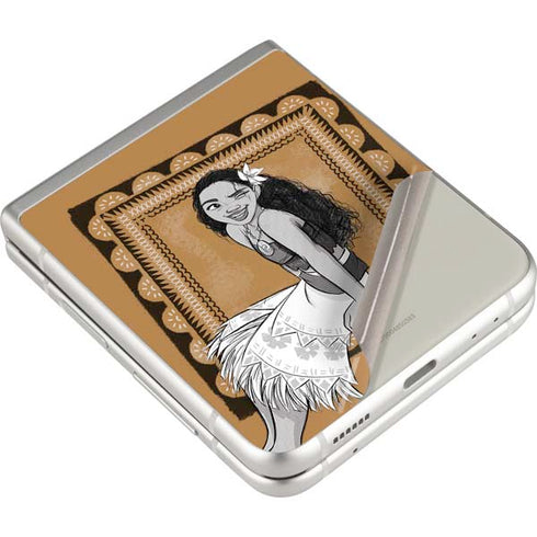 Disney Moana Winking Art Galaxy Z Flip3 5G Skin
