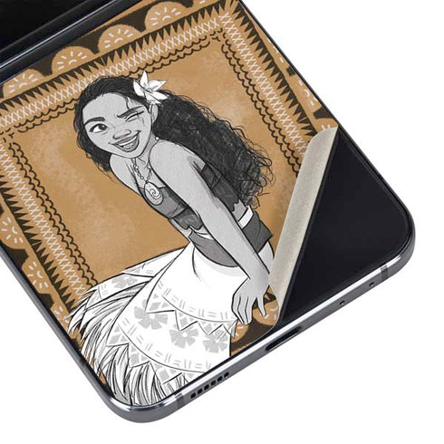 Disney Moana Winking Art Galaxy Z Flip5 5G Skin