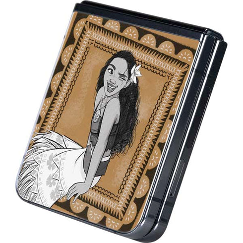 Disney Moana Winking Art Galaxy Z Flip5 5G Skin