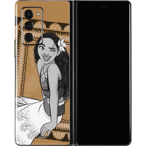 Disney Moana Winking Art Galaxy Z Fold2 5G Skin
