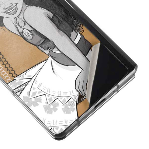 Disney Moana Winking Art Galaxy Z Fold2 5G Skin