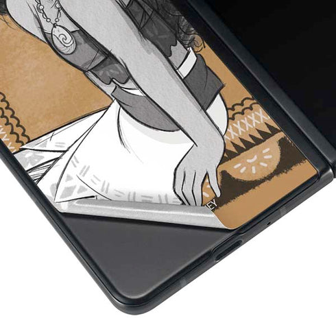 Disney Moana Winking Art Galaxy Z Fold3 5G Skin