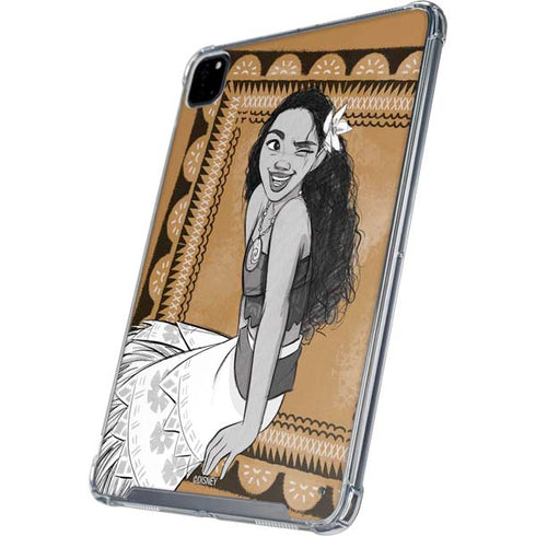 Disney Moana Winking Art iPad Pro 12.9in (2020) Clear Case