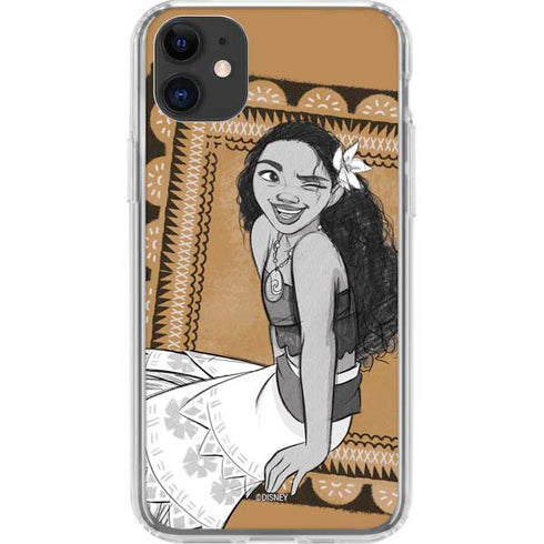 Disney Moana Winking Art iPhone 11 Clear Case