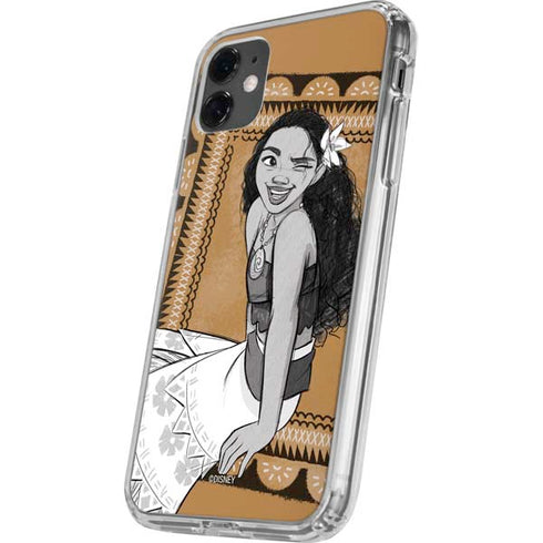 Disney Moana Winking Art iPhone 11 Clear Case
