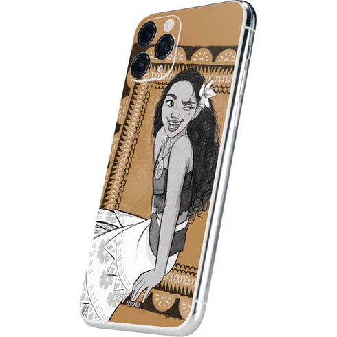 Disney Moana Winking Art iPhone 11 Pro Skin