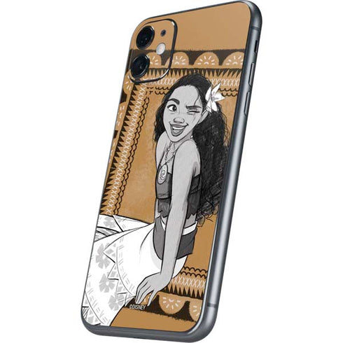 Disney Moana Winking Art iPhone 11 Skin