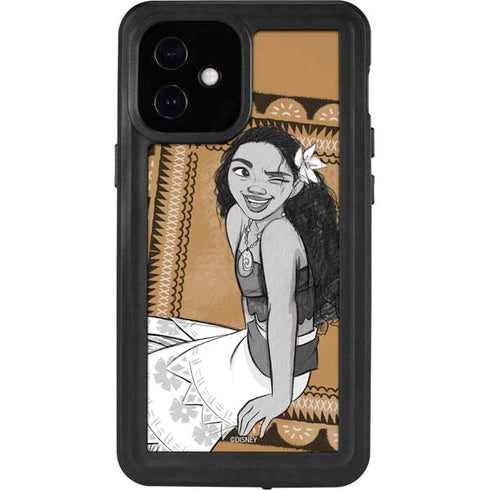 Disney Moana Winking Art iPhone 12 Mini Waterproof Case