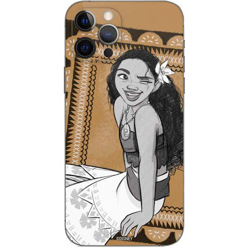 Disney Moana Winking Art iPhone 12 Pro Skin