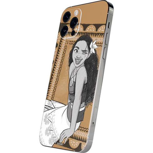 Disney Moana Winking Art iPhone 12 Pro Skin
