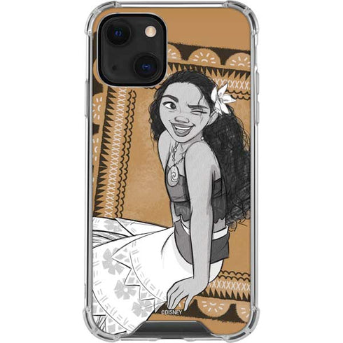 Disney Moana Winking Art iPhone 13 Mini Clear Case