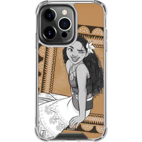 Disney Moana Winking Art iPhone 13 Pro Clear Case