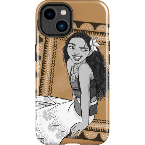 Disney Moana Winking Art iPhone 15 Plus Impact Case